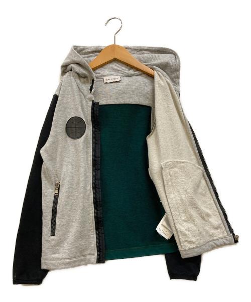 MONCLER（モンクレール）MONCLER (モンクレール) ジップパーカー グレー×ブラック サイズ:140の古着・服飾アイテム