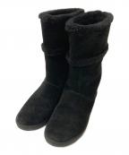 TORY BURCHトリーバーチ）の古着「スウェードブーツ」｜ブラック