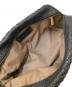 中古・古着 BOTTEGA VENETA (ボッテガベネタ) シボレザー セカンドバッグ ブラック：22000円
