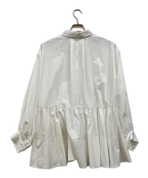 CADUNE（カデュネ）CADUNE (カデュネ) ボウ付シャツチュニック ホワイト サイズ:38の古着・服飾アイテム