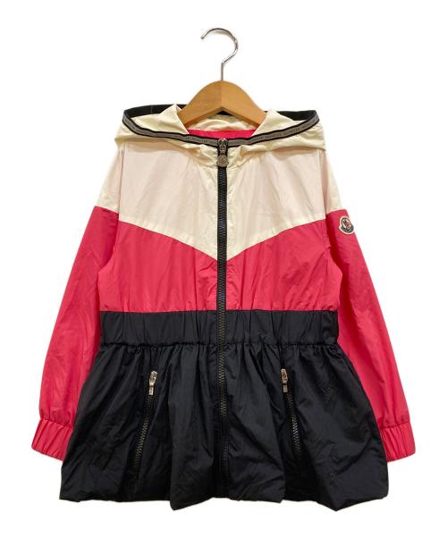 MONCLER（モンクレール）MONCLER (モンクレール) ナイロンジャケット ホワイト×ピンク×ブラック サイズ:116CMの古着・服飾アイテム