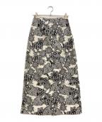 Ameriアメリ）の古着「UND BOTANICAL JACQUARD SKIRT」｜ブラック