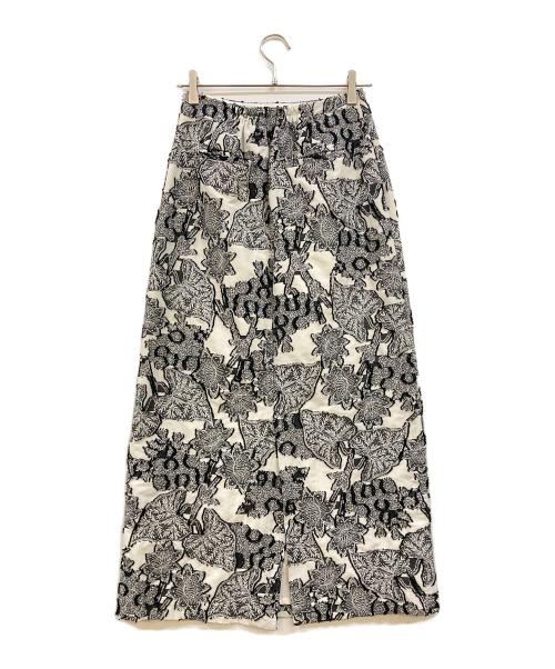 Ameri（アメリ）AMERI (アメリ) UND BOTANICAL JACQUARD SKIRT ブラック サイズ:Ｍの古着・服飾アイテム