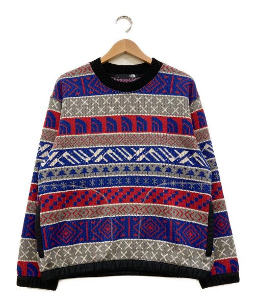 THE NORTH FACE（ザ ノース フェイス）THE NORTH FACE (ザ ノース フェイス) ノルディックハーフドームセーター ブルー×レッド サイズ:Sの古着・服飾アイテム