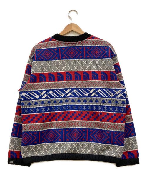 THE NORTH FACE（ザ ノース フェイス）THE NORTH FACE (ザ ノース フェイス) ノルディックハーフドームセーター ブルー×レッド サイズ:Sの古着・服飾アイテム