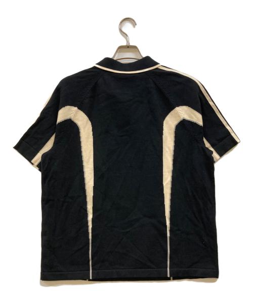 Corteiz（コーテイズ）CORTEIZ (コーテイズ) ニットポロシャツ ブラック サイズ:Ｍの古着・服飾アイテム