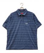 SUPREMEシュプリーム）の古着「Stripe Terry S/S Polo」｜ブルー
