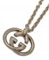 GUCCI (グッチ) インターロッキング GGシルバーネックレス シルバー：14000円