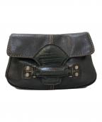 TOD'Sトッズ）の古着「スタッズショルダーバッグ」｜ブラック