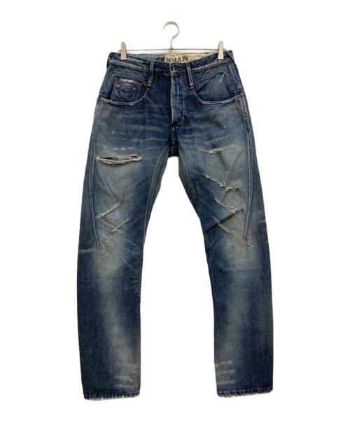 Denham（デンハム）Denham (デンハム) ダメージデニムパンツ ブルー サイズ:31の古着・服飾アイテム