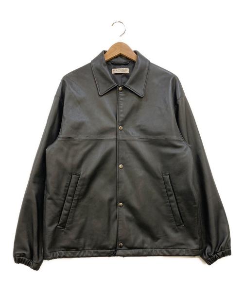BEAUTY&YOUTH（ビューティーアンドユース）BEAUTY&YOUTH (ビューティーアンドユース) レザー コーチ ジャケット ブラック サイズ:Sの古着・服飾アイテム