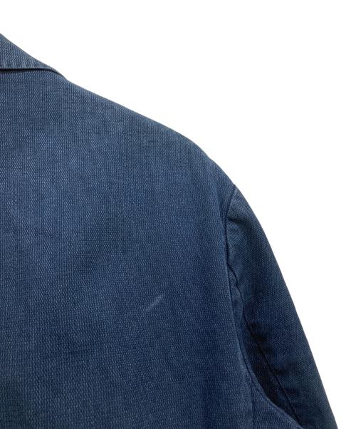 POLO RALPH LAUREN（ポロ・ラルフローレン）POLO RALPH LAUREN (ポロ・ラルフローレン) インディゴコットンテーラードジャケット ネイビー サイズ:38Sの古着・服飾アイテム
