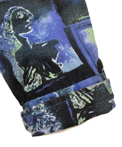 GAULTIER JEANS（ゴルチエジーンズ）GAULTIER JEANS (ゴルチエジーンズ) 彫刻総柄シャツ ブルー サイズ:40の古着・服飾アイテム