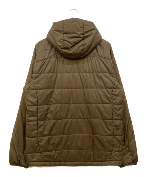 Patagonia（パタゴニア）Patagonia (パタゴニア) マイクロ パフ フーディ ダウンジャケット ブラウン サイズ:Mの古着・服飾アイテム