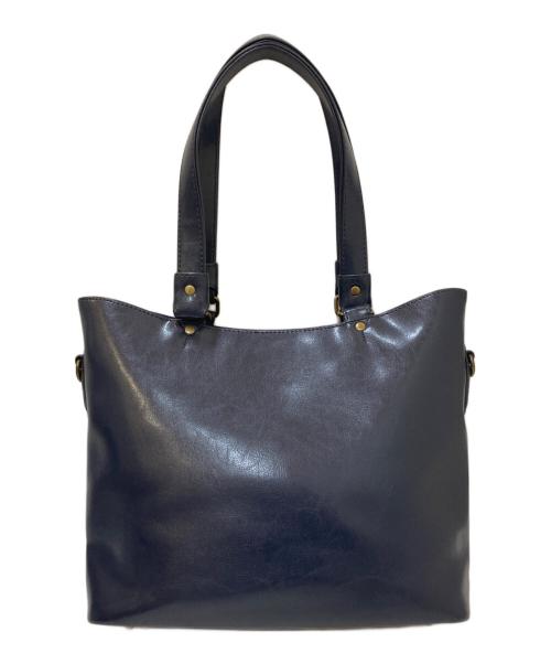 YOUTA（ヨータ）YOUTA (ヨータ) レザートートバッグ ネイビーの古着・服飾アイテム