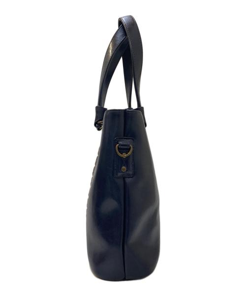 YOUTA（ヨータ）YOUTA (ヨータ) レザートートバッグ ネイビーの古着・服飾アイテム