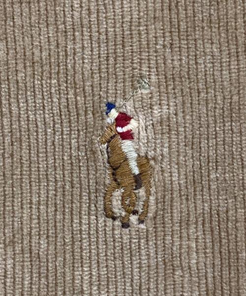 POLO RALPH LAUREN（ポロ・ラルフローレン）POLO RALPH LAUREN (ポロ・ラルフローレン) コーデュロイジップパーカー ブラウン サイズ:Lの古着・服飾アイテム