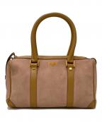 GUCCIグッチ）の古着「スウェードミニボストンバッグ」｜ピンク