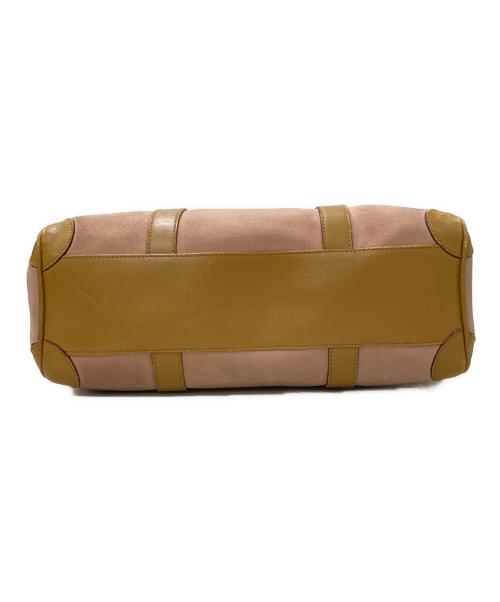 GUCCI（グッチ）GUCCI (グッチ) スウェードミニボストンバッグ ピンクの古着・服飾アイテム