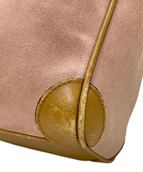 GUCCI（グッチ）GUCCI (グッチ) スウェードミニボストンバッグ ピンクの古着・服飾アイテム