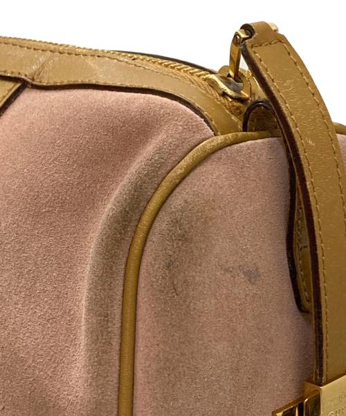 GUCCI（グッチ）GUCCI (グッチ) スウェードミニボストンバッグ ピンクの古着・服飾アイテム