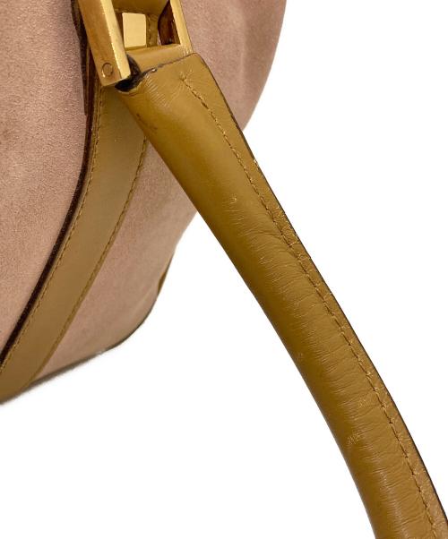 GUCCI（グッチ）GUCCI (グッチ) スウェードミニボストンバッグ ピンクの古着・服飾アイテム