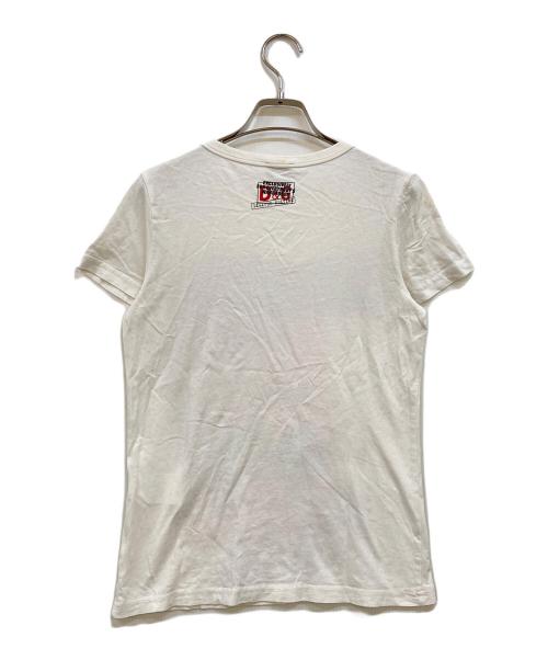 D&G DOLCE & GABBANA（ディーアンドジー ドルチェ＆ガッバーナ）D&G DOLCE & GABBANA (ディーアンドジー ドルチェ＆ガッバーナ) スタッズプリントTシャツ ホワイト サイズ:XSの古着・服飾アイテム