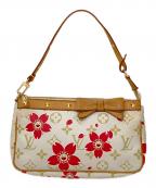 LOUIS VUITTON×TAKASHI MURAKAMIルイ ヴィトン×タカシ ムラカミ）の古着「モノグラム チェリーブロッサム ポシェット アクセソワール」｜ベージュ