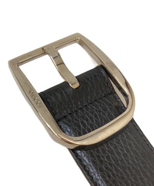 GUCCI（グッチ）GUCCI (グッチ) シボレザーベルト ブラック サイズ:85・34の古着・服飾アイテム