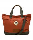 GREGORYグレゴリー）の古着「旧ロゴ サンライズトートバッグ」｜オレンジ