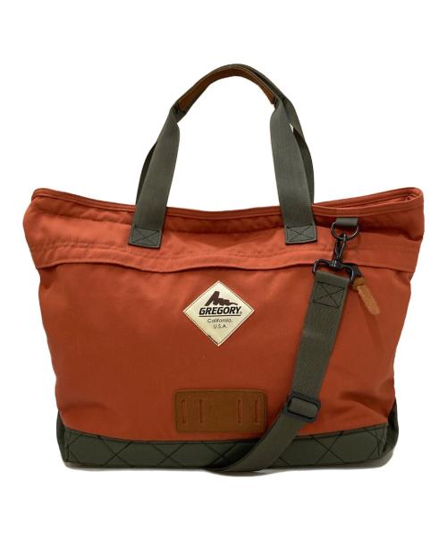 GREGORY（グレゴリー）GREGORY (グレゴリー) 旧ロゴ サンライズトートバッグ オレンジの古着・服飾アイテム
