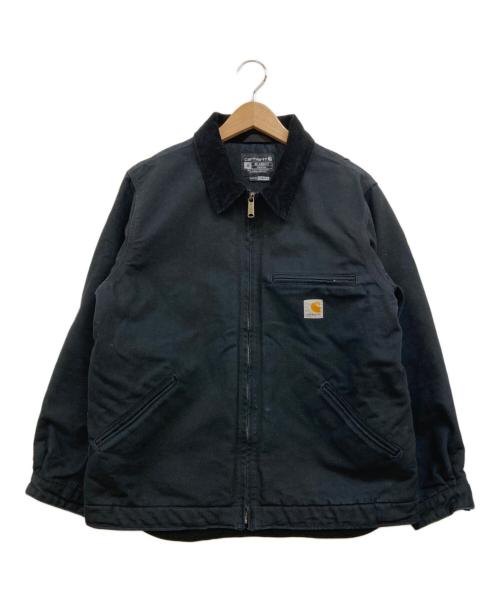 CarHartt（カーハート）CarHartt (カーハート) DUCK DETROIT JACKET BLANKET LINED ブラック サイズ:Mの古着・服飾アイテム