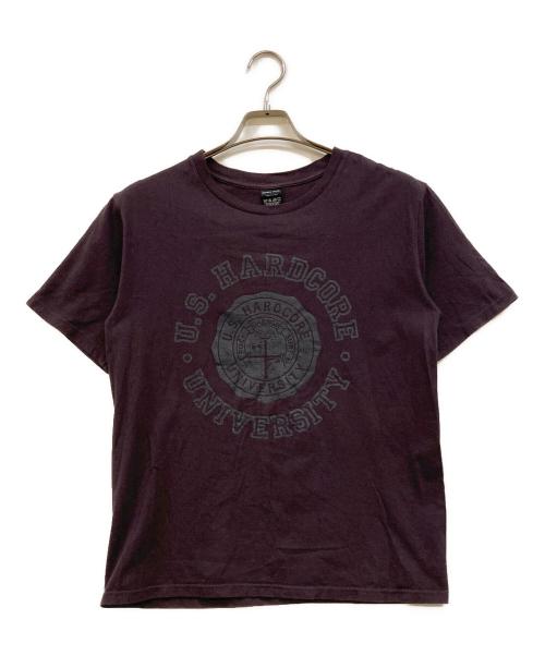 NUMBER (N)INE（ナンバーナイン）NUMBER (N)INE (ナンバーナイン) カレッジプリントTシャツ ブラウン サイズ:3の古着・服飾アイテム