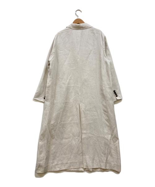 ebure（エブール）ebure (エブール) ダブルチェスターコート アイボリー サイズ:38の古着・服飾アイテム