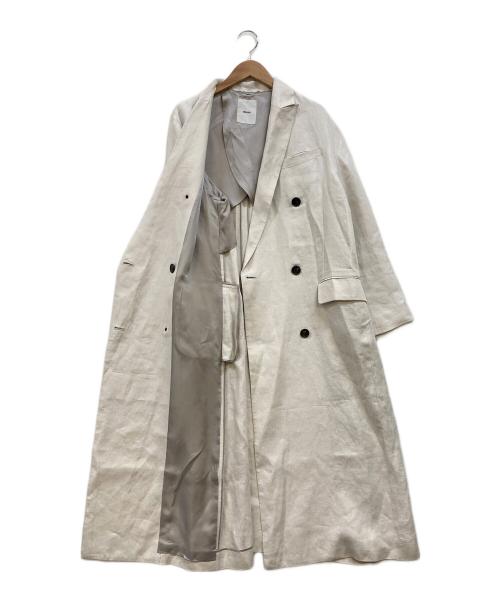 ebure（エブール）ebure (エブール) ダブルチェスターコート アイボリー サイズ:38の古着・服飾アイテム