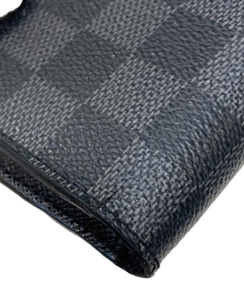 LOUIS VUITTON（ルイ ヴィトン）LOUIS VUITTON (ルイ ヴィトン) ポルトフォイユ・マルコ 二つ折り財布 ブラックの古着・服飾アイテム