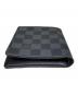 中古・古着 LOUIS VUITTON (ルイ ヴィトン) ポルトフォイユ・マルコ 二つ折り財布 ブラック：17000円