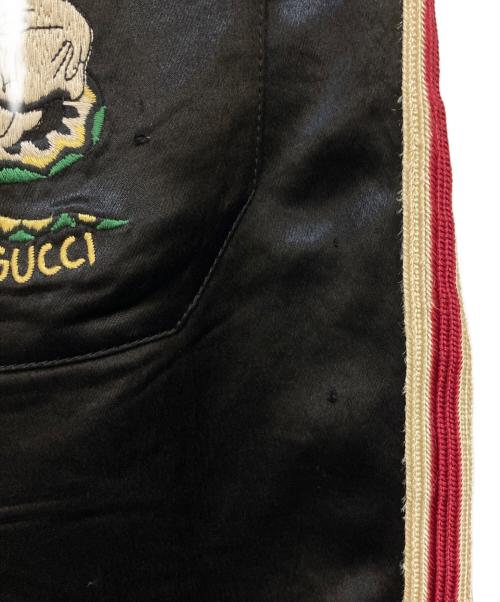 GUCCI（グッチ）GUCCI (グッチ) Embroidered Jogging Trousers ブラック サイズ:46の古着・服飾アイテム