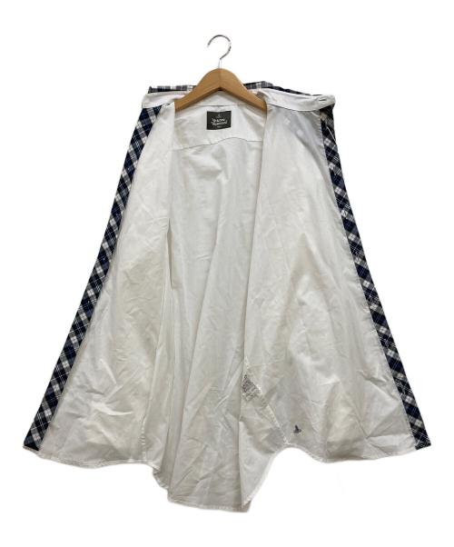 Vivienne Westwood man（ヴィヴィアン ウェストウッド マン）Vivienne Westwood man (ヴィヴィアン ウェストウッド マン) チェックビッグオジークラーシャツ ホワイト サイズ:00 未使用品の古着・服飾アイテム