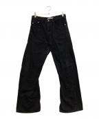 NVRFRGTネヴァーフォーゲット）の古着「3D TWISTED JEANS」｜ブラック