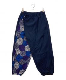 SOU・SOU（ソウソウ）の古着「高島縮和柄ラップイージーパンツ」｜ネイビー