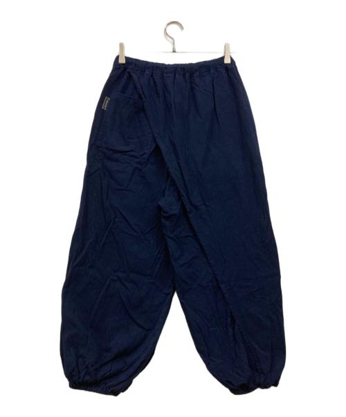 SOU・SOU（ソウソウ）SOU・SOU (ソウソウ) 高島縮和柄ラップイージーパンツ ネイビー サイズ:Ｍの古着・服飾アイテム