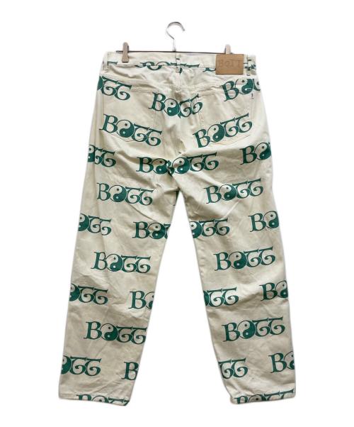 BoTT（ボット）BoTT (ボット) 2Y Denim Pant アイボリー×グリーン サイズ:XLの古着・服飾アイテム