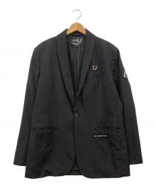 FRED PERRY×RAF SIMONS（フレッドペリー×ラフシモンズ）の古着「Shawl Collar Blazer」｜ブラック