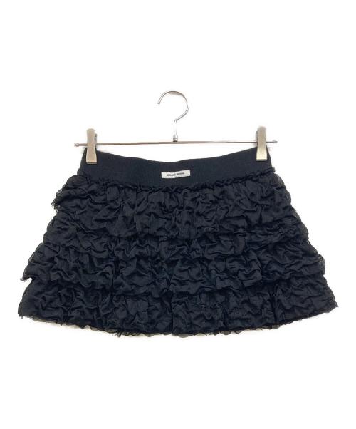CRANK（クランク）CRANK (クランク) Cancan frill mini skirt ブラック サイズ:下記参照 未使用品の古着・服飾アイテム