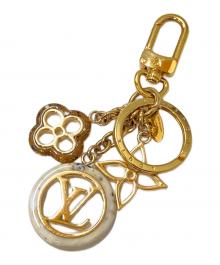 LOUIS VUITTON（ルイ ヴィトン）の古着「ビジューサック カラーライン BB キーホルダー」｜ゴールド