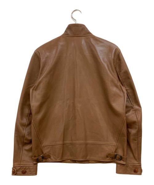 CURPHEY LEATHER（カーフィー レザー）CURPHEY LEATHER (カーフィー レザー) ラムレザージャケット ブラウン サイズ:Mの古着・服飾アイテム