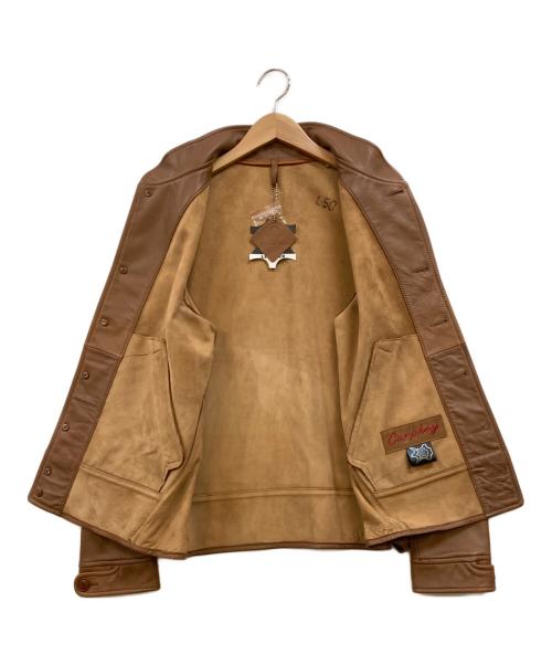 CURPHEY LEATHER（カーフィー レザー）CURPHEY LEATHER (カーフィー レザー) ラムレザージャケット ブラウン サイズ:Mの古着・服飾アイテム