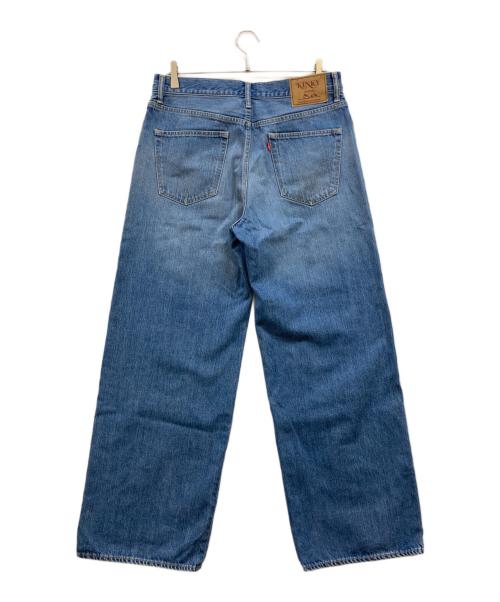 Hysteric Glamour（ヒステリックグラマー）Hysteric Glamour (ヒステリックグラマー) WOMAN BANANA ワイドデニムパンツ インディゴ サイズ:28の古着・服飾アイテム