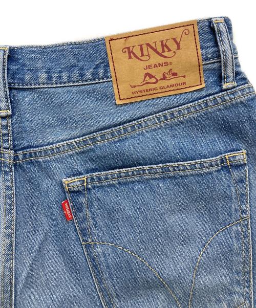 Hysteric Glamour（ヒステリックグラマー）Hysteric Glamour (ヒステリックグラマー) WOMAN BANANA ワイドデニムパンツ インディゴ サイズ:28の古着・服飾アイテム